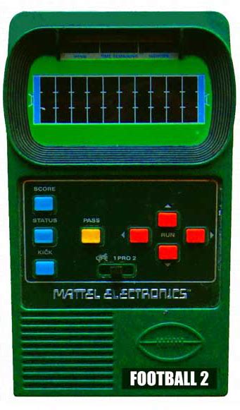 1978 Mattel Handheld Football : Vintage Retro Flashback : Free Download ...