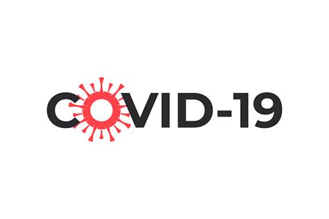 Covid19 Coronavirus Inscription Typography Design Logo Concept Vector ...