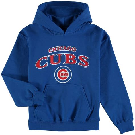 Youth Chicago Cubs Stitches Royal Team Fleece Pullover Hoodie