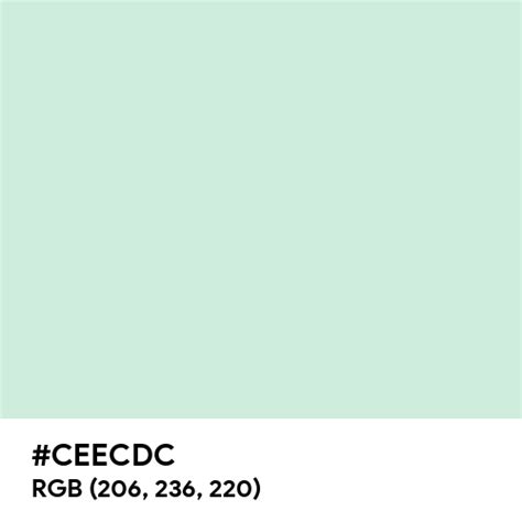 #CEECDC color name is Gainsboro