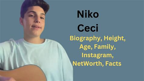 Actor Niko Ceci Biography, Height, Facts, Life Story 2023