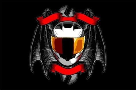 Helmet Motorcycle Vector Graphic by jellybox999 · Creative Fabrica