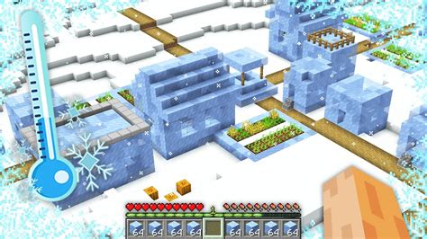 This is rarest FROZEN ICE VILLAGE in Minecraft !!! New Secret Winter Village Challenge !!! - YouTube