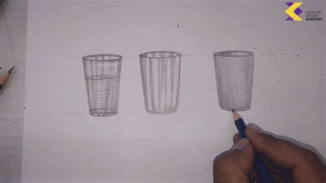 NATA How to do shading of a glass - YouTube