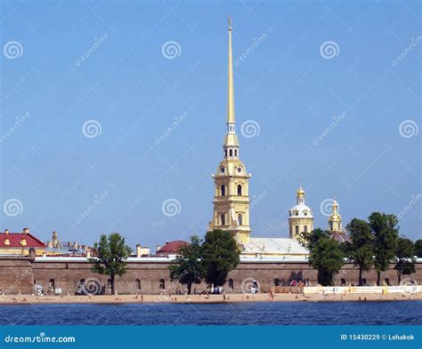 Petropavlovskaya fortress stock image. Image of center - 15430229