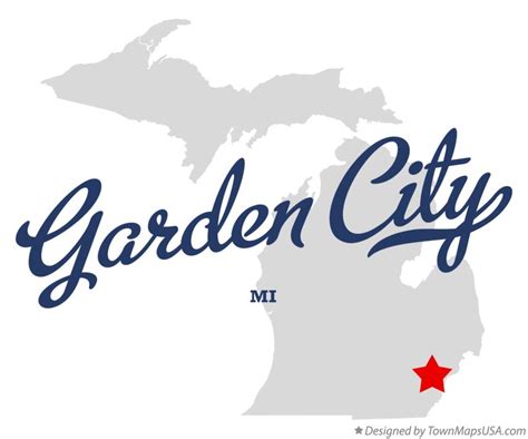 Map of Garden City, MI, Michigan