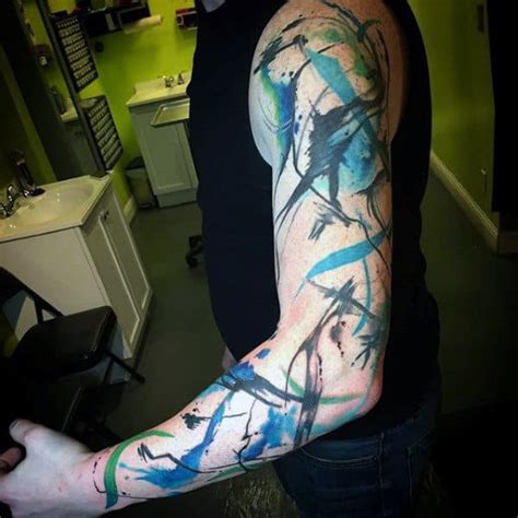 100 Watercolor Tattoo Designs For Men - Cool Ink Ideas