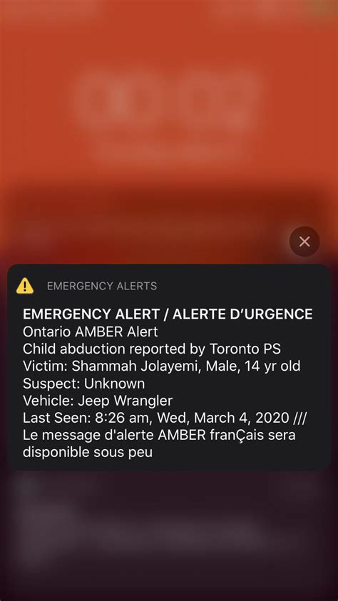 Amber Alert Ontario / Amber alerts instantly galvanize communities to ...