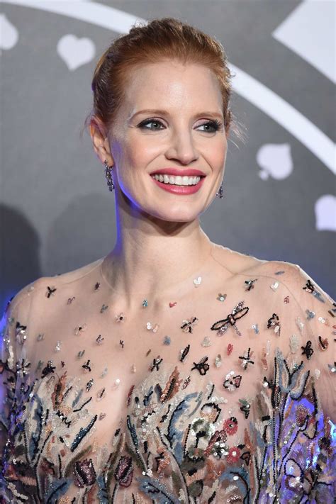 Jessica Chastain at the premiere of Molly's Game in London