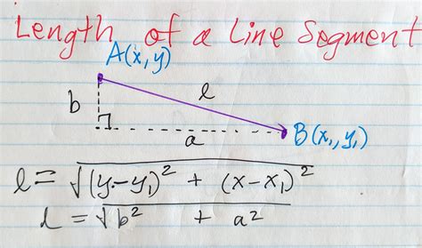 Length of a line segment - Math Tutoring & Exercises