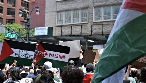 PALESTINE PROTEST NY CROWD FLAG FREE PALEST SIGHN 5 18 21 – DIPLOMATIC ...