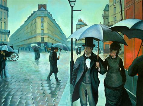 Paris Street Rainy Day Painting by Jose Roldan Rendon