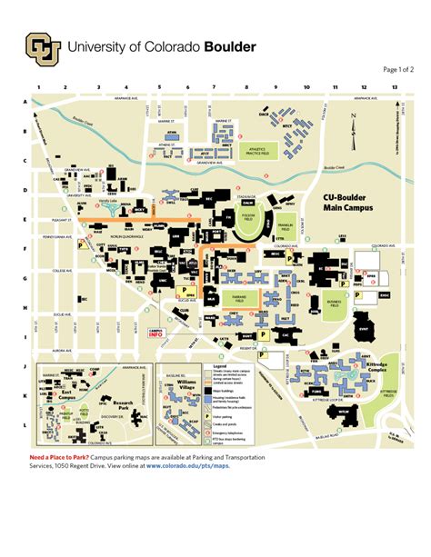 Cu Boulder Campus Map – Map Of The World