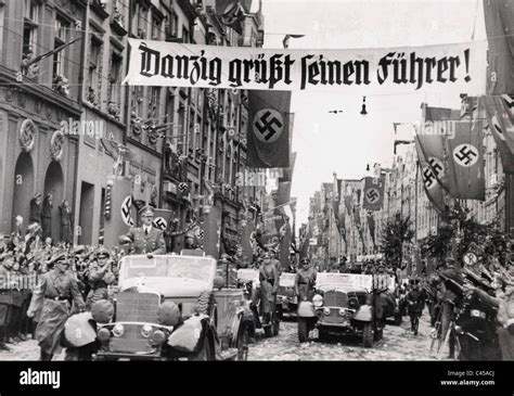 Hitler in Danzig, 1939 Stock Photo - Alamy