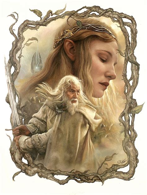 GANDALF AND GALADRIEL BY ARANTZA SESTAYO | Lord of the rings, Galadriel ...