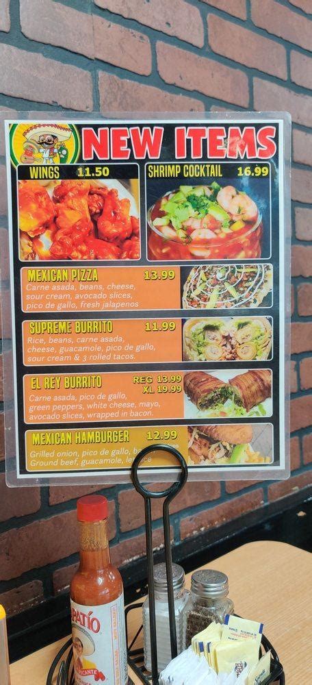 Menu at Jalapeños restaurant, Superior