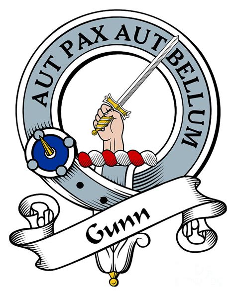 Gunn Clan Badge Drawing by Heraldry