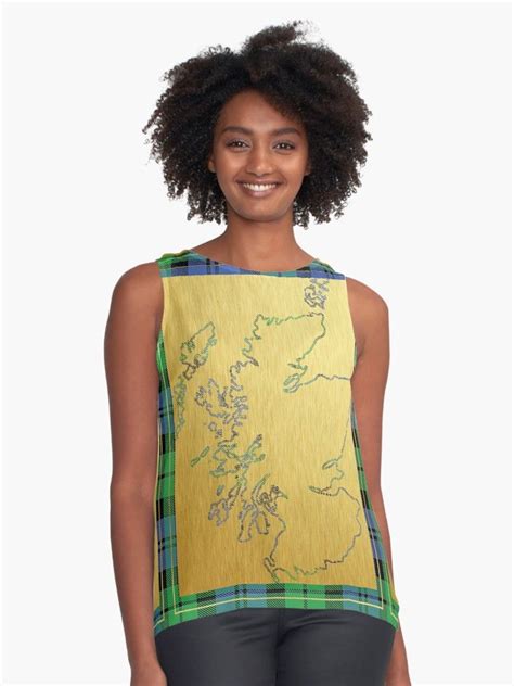 "Bonnie Scotland" Sleeveless Top for Sale by lfmdesigns | Sleeveless top designs, A line dress ...