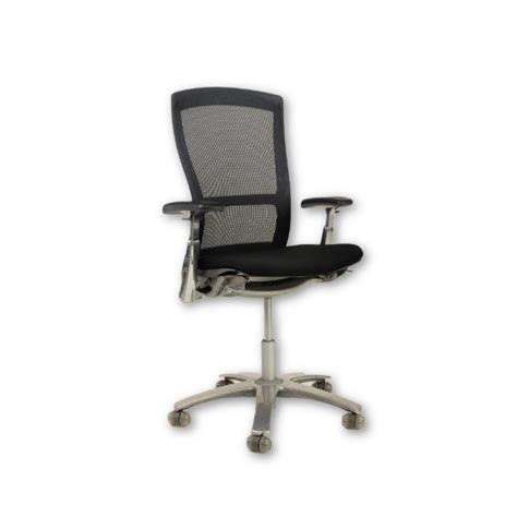 Knoll Life Chair, Black, Titanium, All Features, Adjustable Arms ...