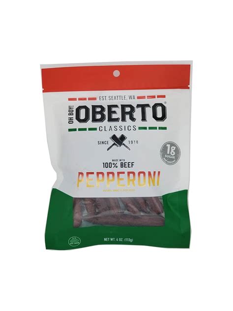 Amazon.com: Oh Boy! Oberto Pepperoni Beef Sticks | 4 Ounce Per Bag (3 Pack) : Grocery & Gourmet Food