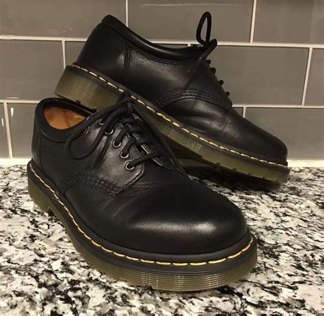 Doc Martens Gibson Low Top Nappa Black Leather Shoe Mens Sz 6 New / #Gibson #GibsonLowTop # ...