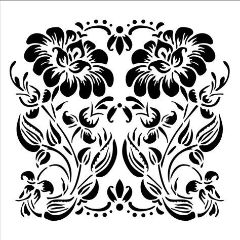 Shop Plaid FolkArt ® Painting Stencils - Small - Ornamental Flower ...