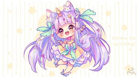 Purple Unicorn Girl | Cute anime chibi, Chibi anime kawaii, Chibi unicorn