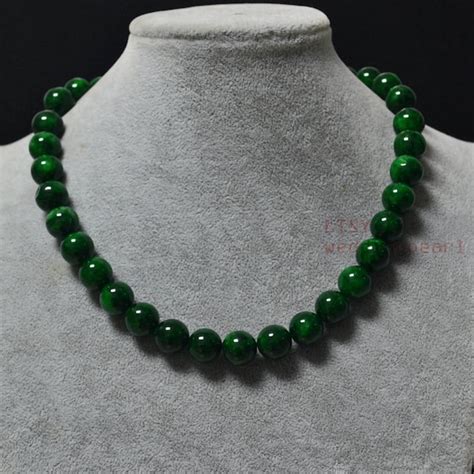 Green Jade Necklace - Etsy