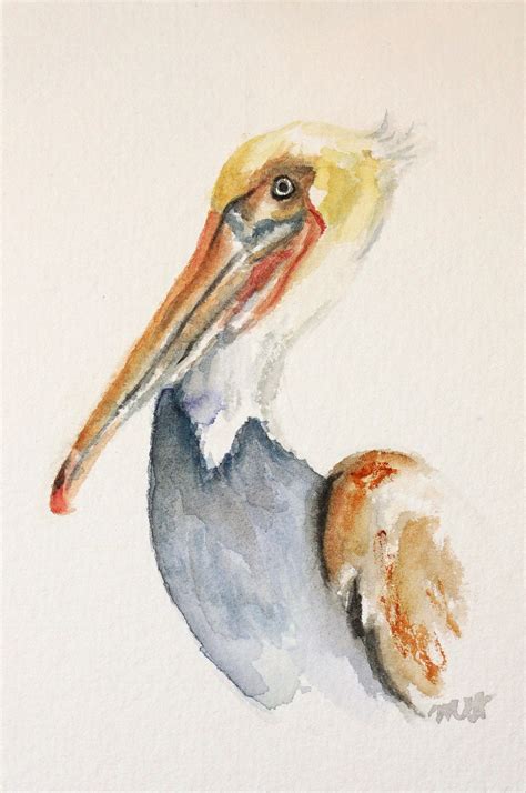 Pelican Original Watercolor Painting | Etsy