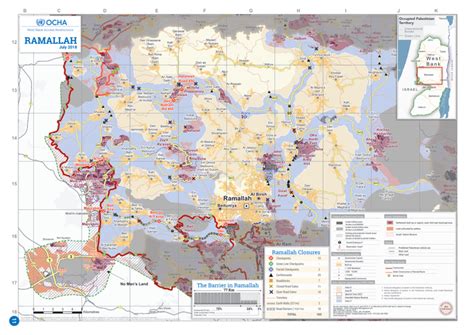West Bank Access Restrictions - Ramallah, July 2018 | OCHA