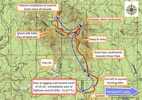 Map 29: Humbug Mountain Ascent | Forest Hiker