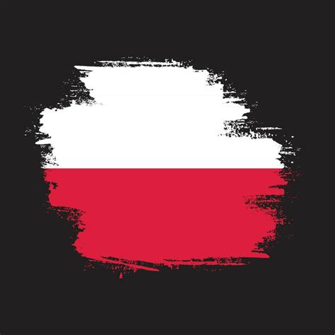 Grunge effect Poland flag design 16854078 Vector Art at Vecteezy