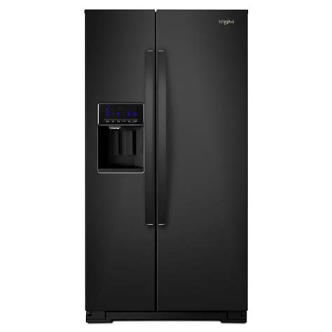 Whirlpool 36-inch W 21 cu. ft. Side by Side Refrigerator in Black, Counter Depth | The Home ...