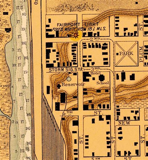 1912 Fairport Harbor OH Map Reprint Vintage Nautical Chart | Etsy