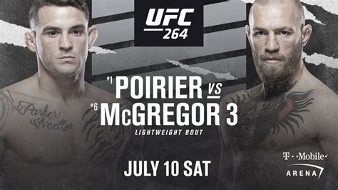 Conor McGregor vs. Dustin Poirier UFC 264 Live Stream