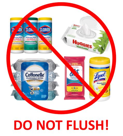 Do Not Flush Wipes | Public Notices