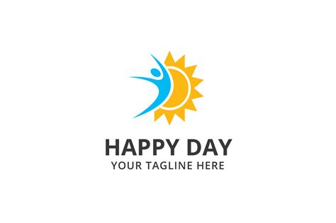 Happy Day Logo Template | Branding & Logo Templates ~ Creative Market