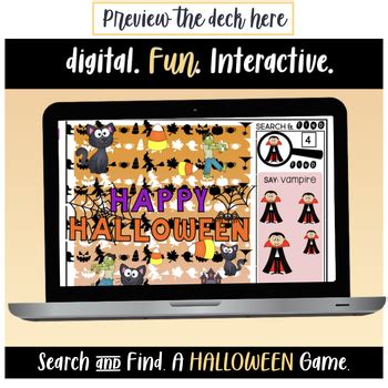 Halloween BOOM Cards™ - Search & Find ! by Speech Your Mind | TpT