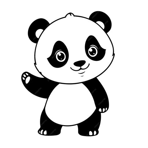 Premium Vector | Vector illustration of a cute Panda drawing for ...