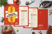 Retro Restaurant Food Menu | Brochure Templates ~ Creative Market