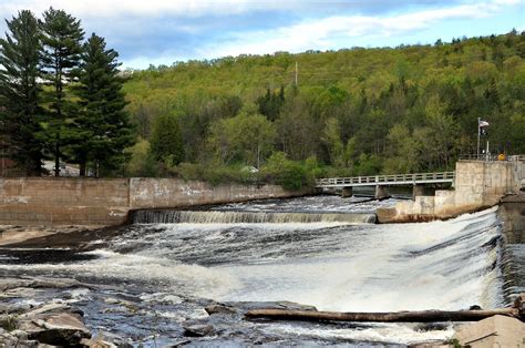 Rumford Falls on the Androscoggin River in Rumford, Maine - Encircle Photos