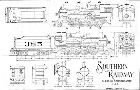 Steam Locomotive Scale Drawings