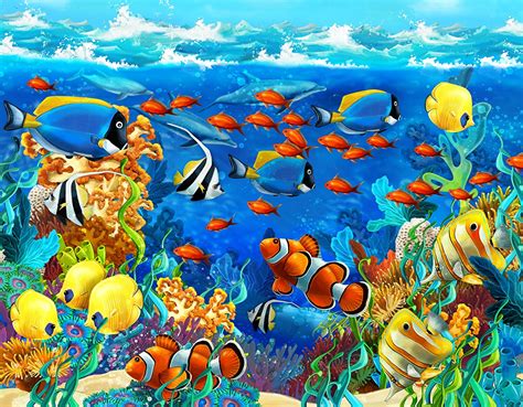 Fondos de Pantalla Mundo submarino Peces Animalia descargar imagenes