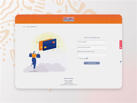 Credit card activation by Alejandro Orduz on Dribbble