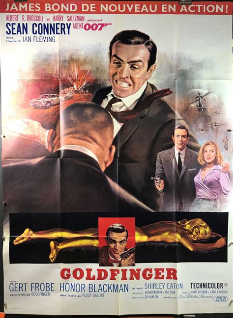 Art Art Prints Goldfinger James Bond 007 Movie Poster Canvas Art Print ...