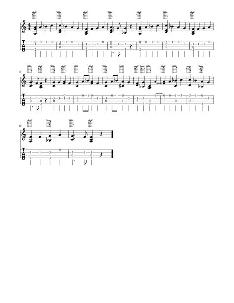 Ode to Joy (Uke Low G) Sheet music for Ukulele (Solo) | Download and print in PDF or MIDI free ...