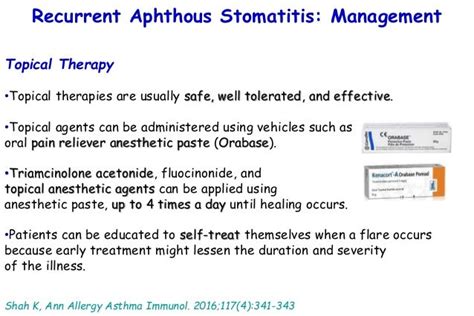 Recurrent aphthous stomatitis