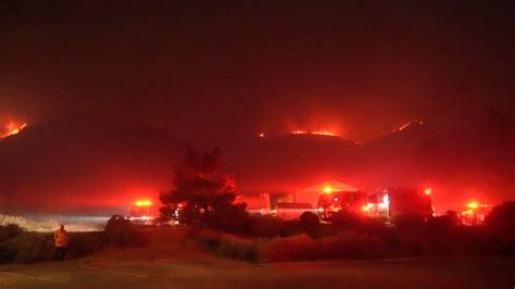 California wildfire in Los Angeles county forces evacuation of 1,200 ...