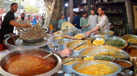 Popular street food in Afghanistan | Morning Food | Rush on street food ...