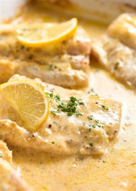 Baked Fish With Lemon Cream Sauce | recipetineats